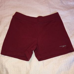 Formula One Maroon Burgundy Athletic Shorts